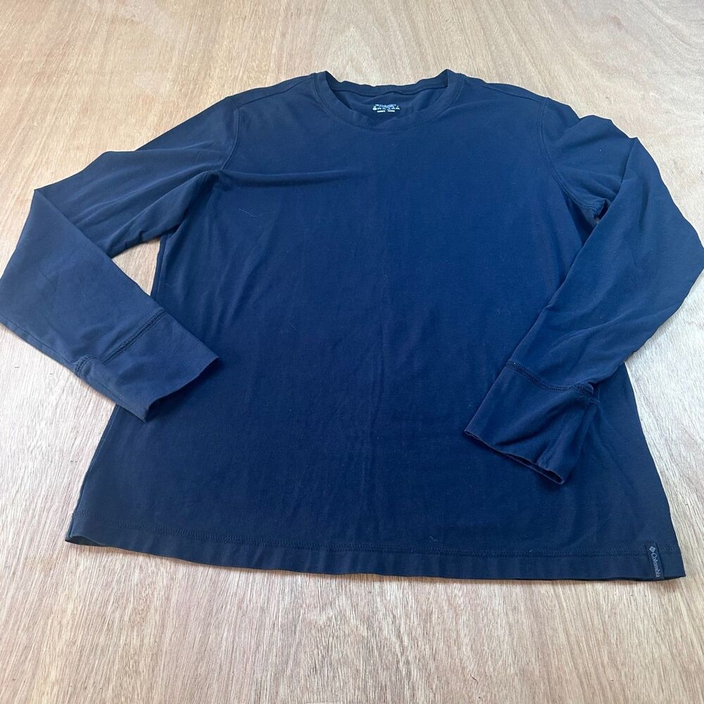 Columbia Womens XL Black Long Sleeve Active Top Stretch